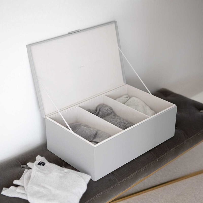 Stackers Large Lidded Storage Box Pebble Grey image number 2